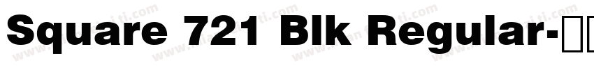 Square 721 Blk Regular字体转换